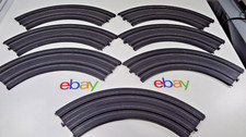 7 VTG Life-Like HO Scale Slot Car 9" Curve Track Parts 593201 - Few Missing Tabs