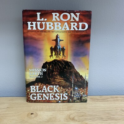 Black Genesis Mission Earth Vol 2 L. Ron Hubbard FIRST EDITION Hardcover Sci-fi