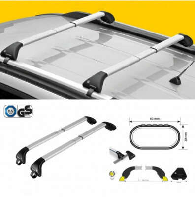 DACHTRÄGER ALUMINIUM NORDRIVE MIT SCHLÜSSEL DACIA BIGSTER AB 2024 - MIT SCHIENE