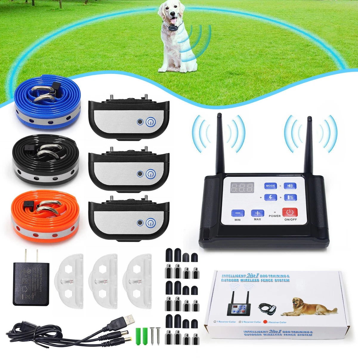 3 dog on sale wireless fence