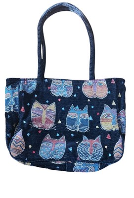 Laurel Burch  Cat Print Bag Tote Multicolored Purse