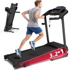 Compact Folding Treadmill for Home - 2.5HP Quiet Brushless Motor, 3-Level Inclin