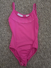 FREESTYLE by Danskin Hot Pink Leotard Girl's Size 6-6X gymnastics dance S SMALL