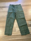 Vietnam 1960s Vtg US Army Type 1 OG 107 Cotton Sateen Pants 39x32 Military    03