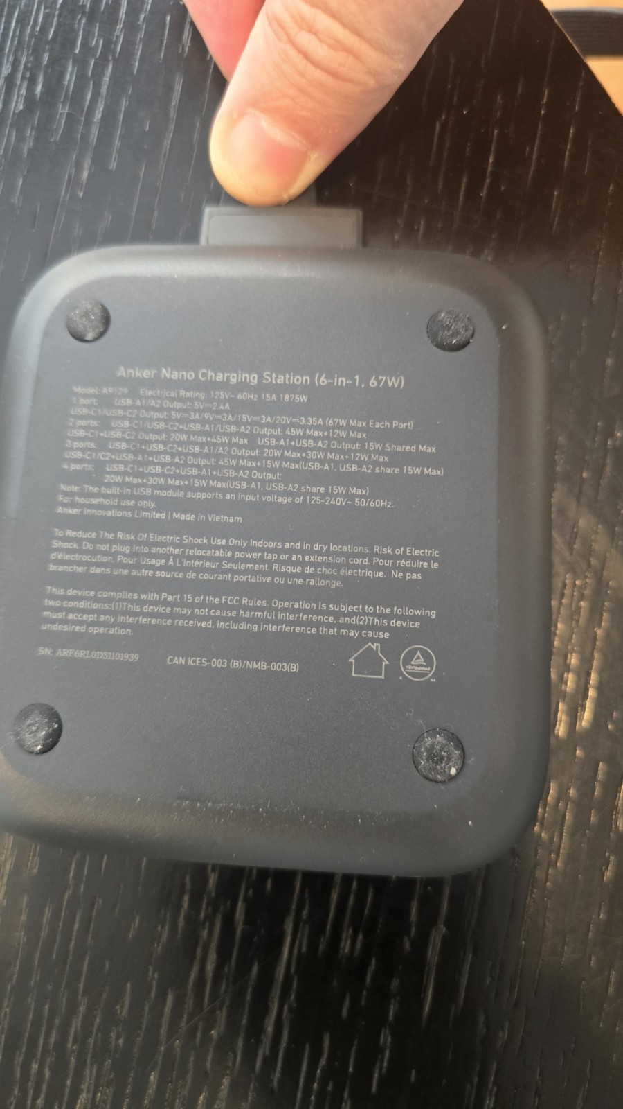 Anker Nano Charging Station(67W Max), 6-in-1 USB-C Power Strip for iPhone 16/15