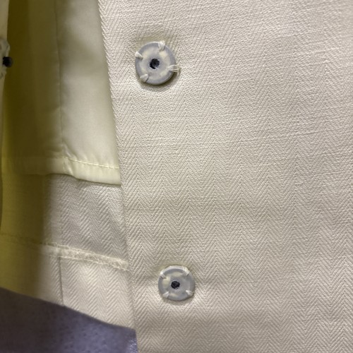 EMMA JAMES Women 2PC Yellow Linen Blend Pant Suit JACKET SIZE 16 PANTS SIZE 14 - Picture 5 of 10