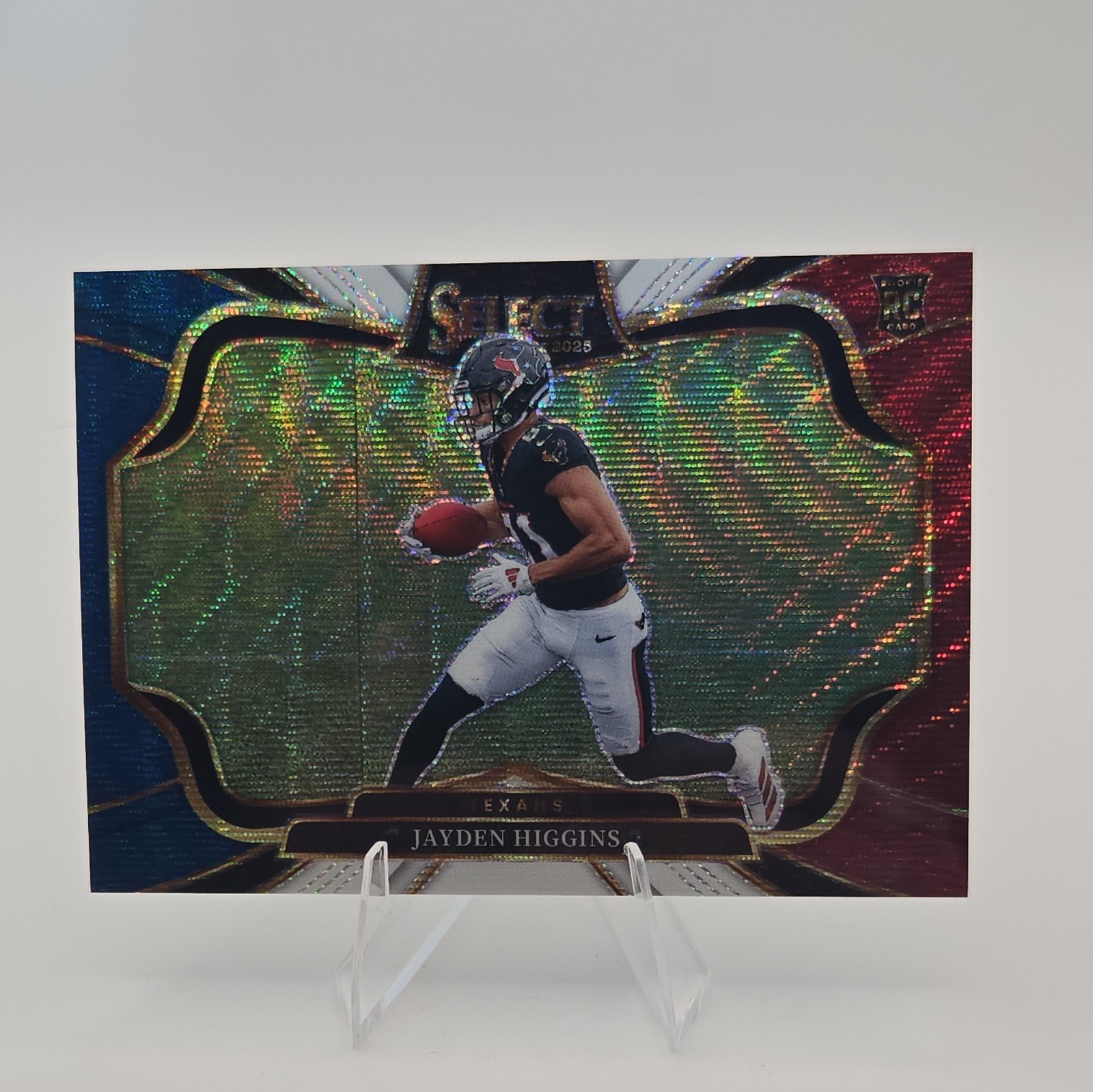 2025 Panini Select - Field Level Jayden Higgins #436 Tri-Color Prizm /99 (RC)
