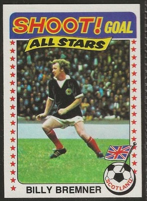 TOPPS - FOOTBALL (BLUE BACK 1976) - #130 - LEEDS UNITED - BILLY BREMNER 