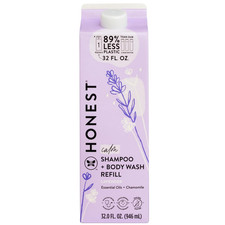 The Honest Company 2-in-1 Shampoo Body Wash Refill Carton Lavender 32 oz New