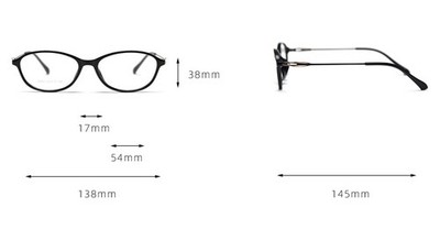 Colorful Oval TR90 Eyeglass Frames Women's Light Metal Legs Stylish Spectacles