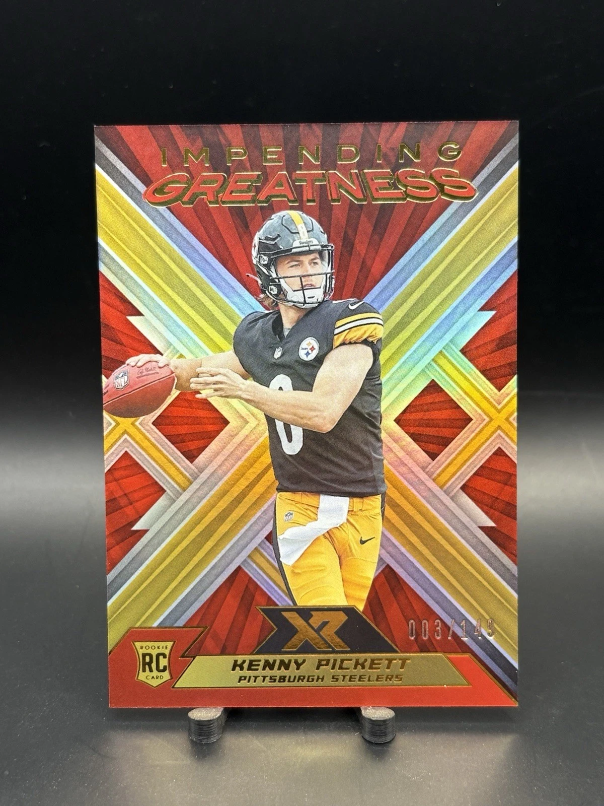 Kenny Pickett Panini XR Impending Greatness #IMG1 Red