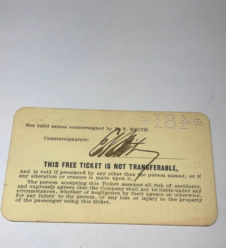 1895 St. Louis und San Francisco Ry. eisenbahn eisenbahn rr PASS - Bild 2 von 2
