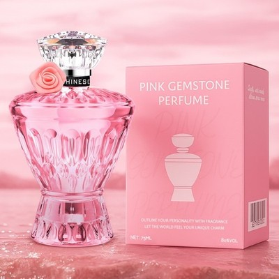 Pink Crystal Gem Perfume 75ml Fruity Floral Long Lasting Women Fragrance