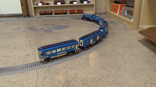 Lionel 4-Car O Gauge 2600 Series Set Two-Tone Blue 11-6004A / FedEx FS - Video 1 of 1