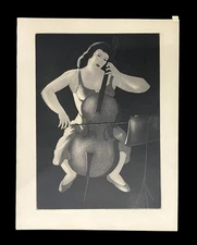 Doel Reed "Evening Music" Original Aquatint 1948 Signed Print