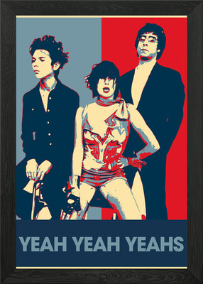 Yeah Yeah Yeahs gerahmtes Wandbild Poster Leinwanddruck Bild