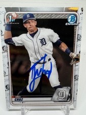 2020 Bowman Chrome 1st BD-11 Trei Cruz 1st SIGNED MLB Baseball Card