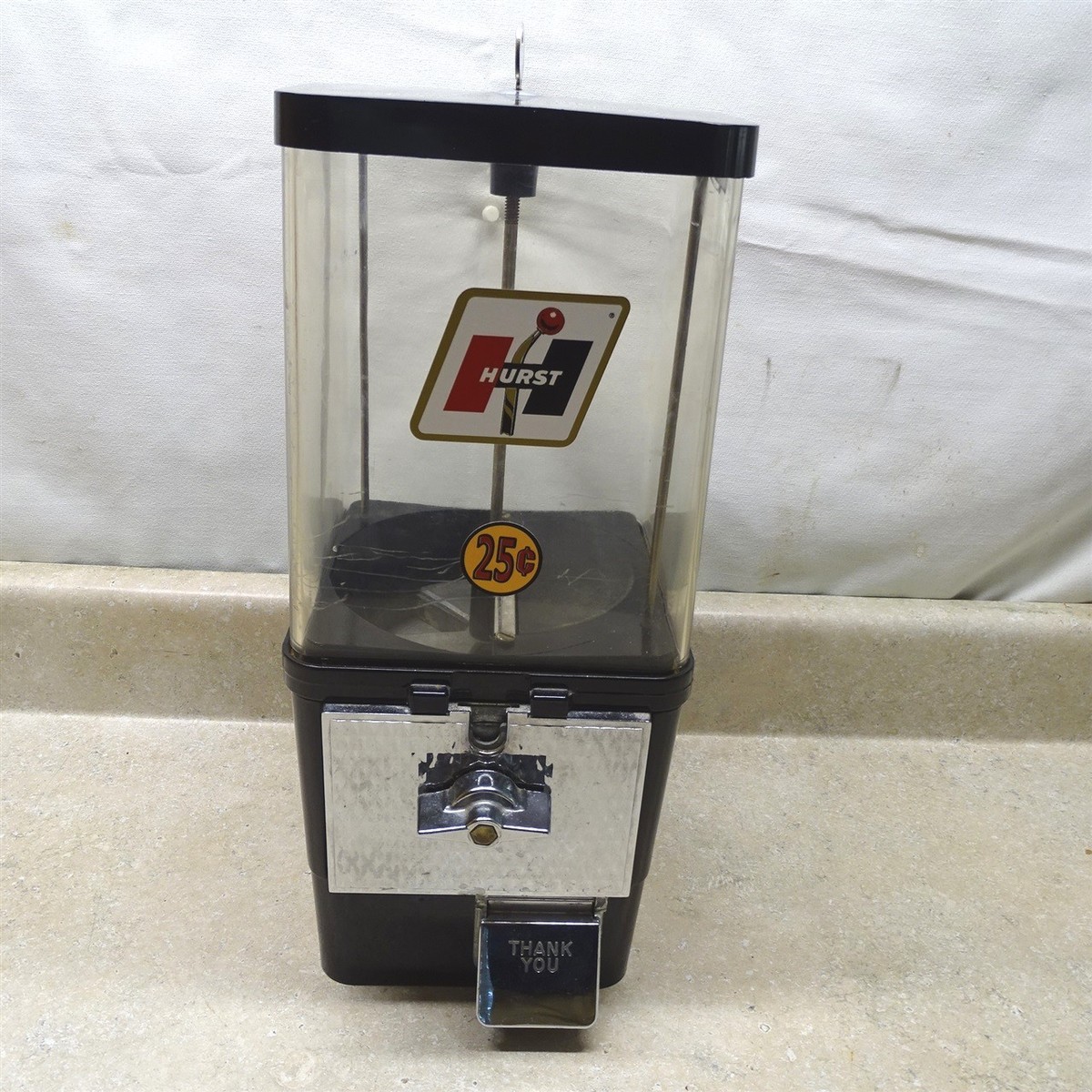 Vintage Coin Op Vending Snacks-Gumball 25 Cent Machine, 15.5