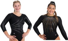 NEW Adult Medium In Stock Gymnastics Competition Leotards by Snowflake Designs