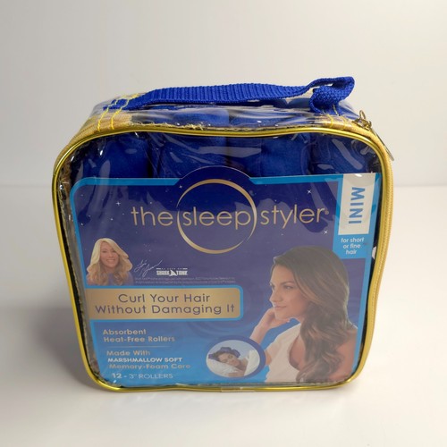 The Sleep Styler Mini Absorbent 3" Rollers, 12ct, Heat-Free, Short or Fine Hair