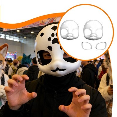 Fursuit-Kopfbasis, realistische Accessoires für Erwachsene,