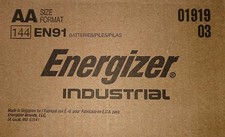 Energizer EN91 Industrial Alkaline Batteries, AA (Box of 144 Batteries) -... 0.46 per gallon