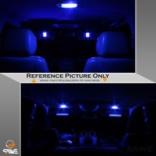 7x Blue LED Interior Light Kit For Dodge Dart 2013-2016 – FYRE FLYS – Includes Map, Dome, Trunk & License Plate Bulbs