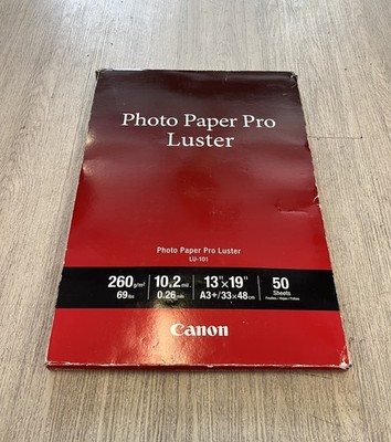 Canon Photo Paper Pro Luster LU-101 13x19 50 Sheets