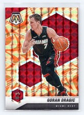2020-21 Panini Mosaic #36 Goran Dragic Mosaic Reactive Orange Miami Heat