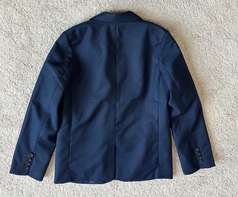 Chaqueta Blazer Children Place Boys Azul Marino Talla 10 Forrada con Cierre de Dos Botones Foto 3 de 4