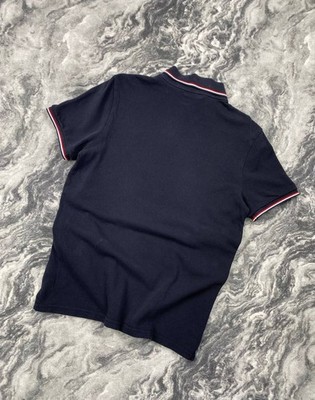 Moncler Maglia Polo Manica Corta Shirt Men Size M Blue | eBay