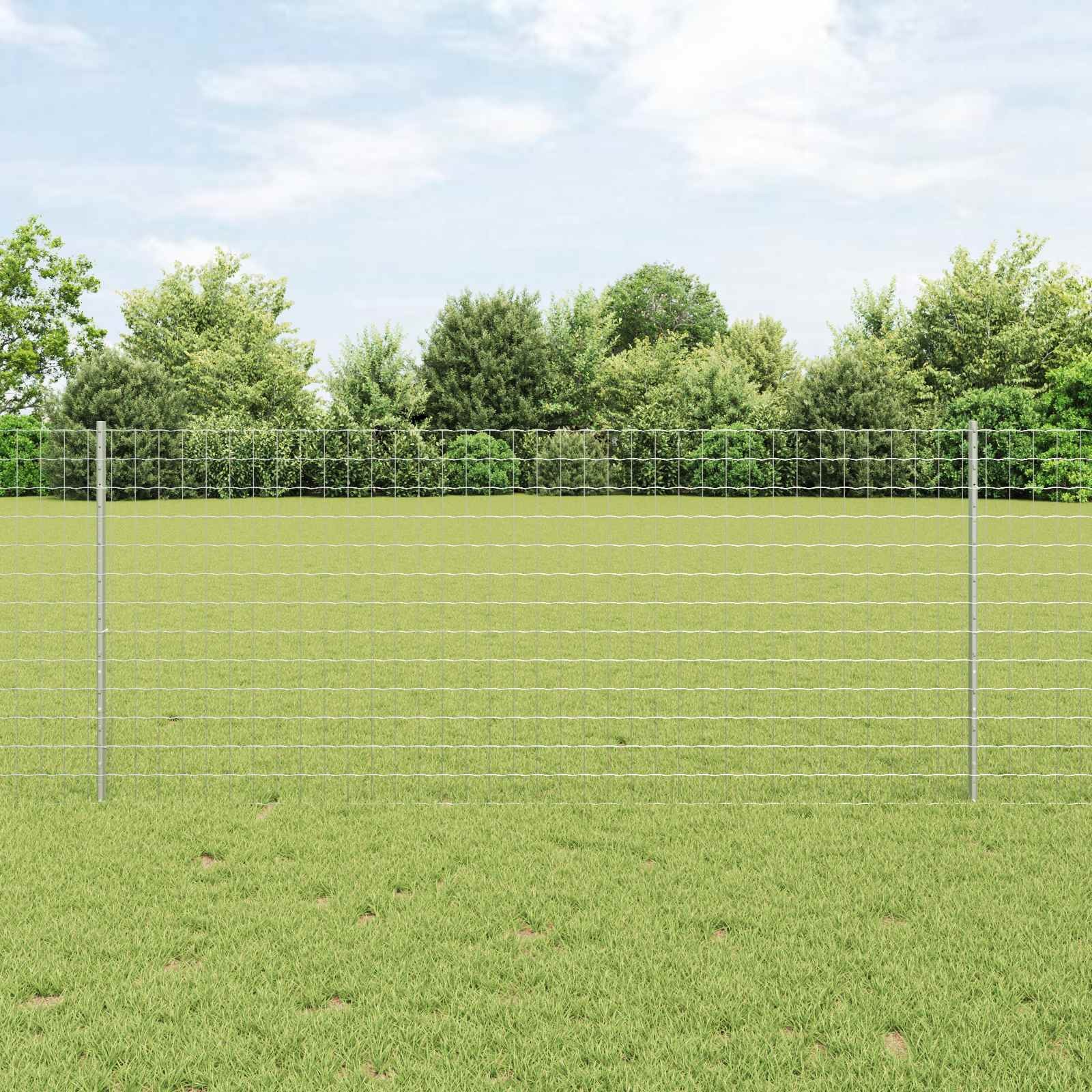 Recinzione Moderna Argento 1x10m | Acciaio Resistente Outdoor