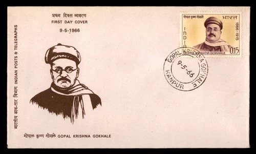 Mayfairstamps India FDC 1966 Gopal Krishna Gokhale First Day Cover aaw_53281
