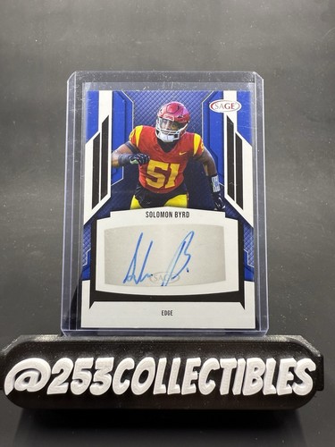 2024 SAGE SOLOMON BYRD Rookie Auto AUTOGRAPH FOOTBALL CARD - HOUSTON TEXANS - 第 1/2 張圖片