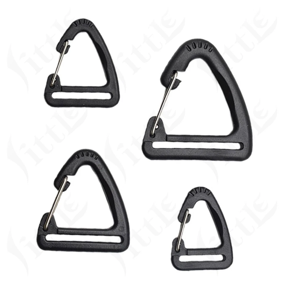 Triangle Plastic Buckles Carabiner For Outdoor Strap Backpack Buckle 20MM-38MM - Image 3 of 4