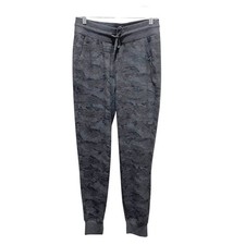 RBX Camo Jogger Pants Gray Women Size Small Elastic Waist Drawstring