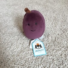 AUTHENTIC  RETIRED WITH ALL TAGS  Jellycat Amuseables Fabulous Fruit Plum