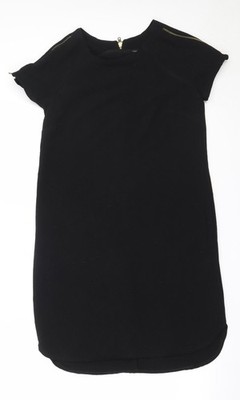 Atmosphere Damen schwarz Polyester Etuikleid Größe 8 Rundhalsausschnitt