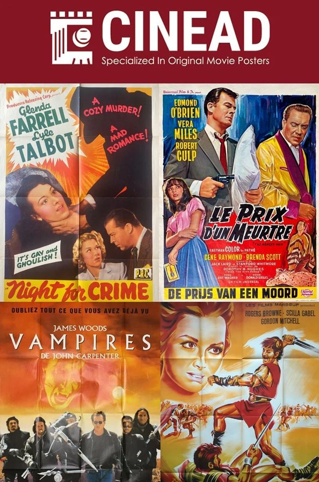 Affiches de cinéma originales aux enchères