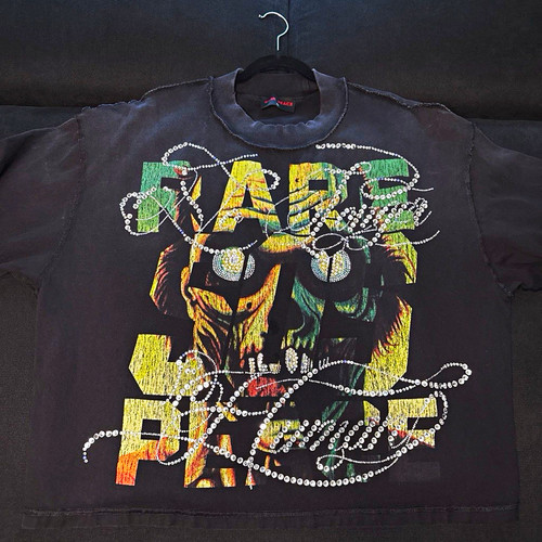 Men’s L/XL Black Cotton Crew Neck Short Sleeve Papa Roach Graphic Print Tee