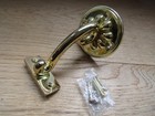 HANDRAIL BRACKET SUPPORT Bannister mop stick rod support Gold ornate decorative