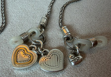 Brighton Rendezvous sunglass eyeglass chain two-tone heart charms 25"