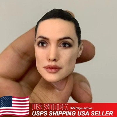 USA 1:6 Star Model Girl Bald Head Sculpture For 12'' Woman Action Figure Body Toy