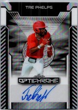 2025 Leaf Tre Phelps Optichrome Baseball Silver Auto /10