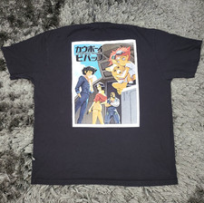 Boxlunch Cowboy Bebop T-Shirt Mens 2X Black Anime Bandai Namco Crunchyroll Logo