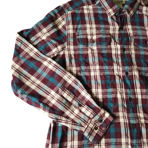 L.L. Bean Shirt Mens Medium Tall Traditional Fit Plaid Long Sleeve Style 285286 - Picture 3 of 13