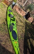 Winner Expedition Lime Green Touring Kayak with Rudder & Paddle