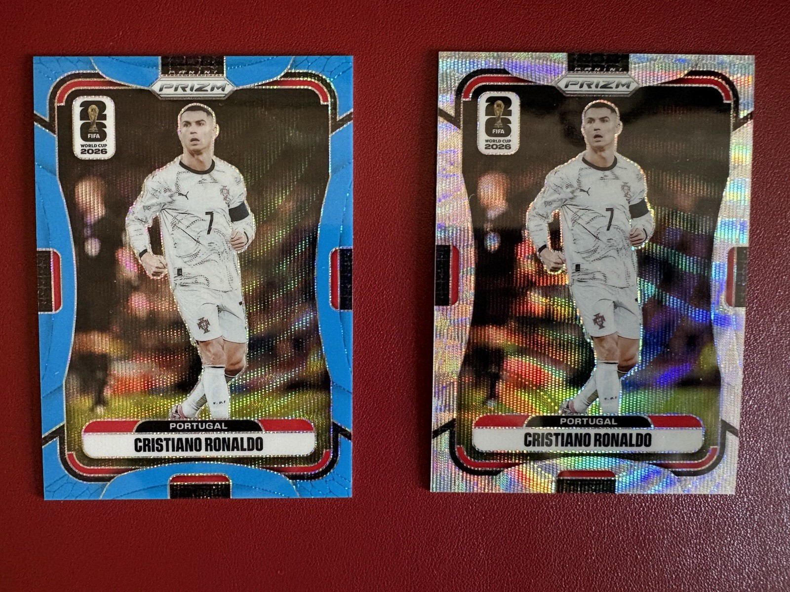CRISTIANO RONALDO 2026 PANINI PRIZM FIFA WORLD CUP BLUE WAVE /225 #367 + WAVE view 1