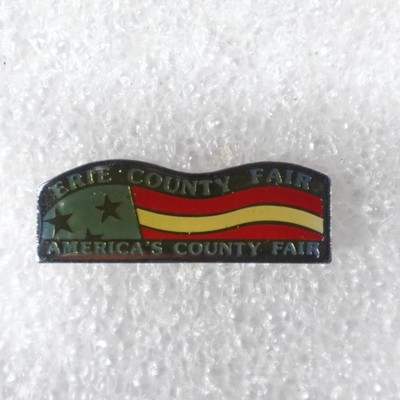 Erie County Fair Pin America s County Fair Flag Theme Enamel Badge