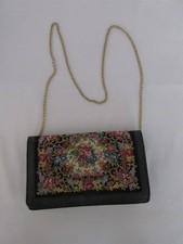 vintage Micro Petit Point Embroidered Evening bag GREAT SHAPE  LOOK